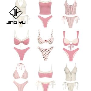 Conjunto de Bikini de Lujo para Mujer 2025, Traje de Baño Triangular de Alta Calidad, Trajes de Baño Estampados de Nailon Reciclado Personalizados - Product Image 1