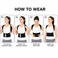 Ceinture de soutien dorsal pour enfants, étudiants, adultes, hommes, femmes, respirante, légère, en polyester, protection invisible du dos