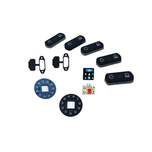 Oem/ODM tùy chỉnh in ấn <span class=keywords><strong>TV</strong></span> điều khiển từ xa Silicone cao su nút chuyển đổi bàn phím không dây - Product Image 2