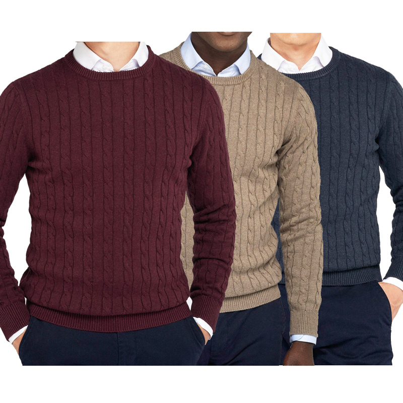 Amazon Top Seller 2021 Free Sample Custom Men's Cotton Pullover Sweater Dress Winter Plus Size Knit Sweaters for Men