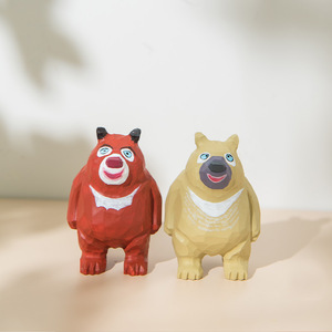 shengx Artesanías de madera: Oso Grande Innovador, Artículos Decorativos, Adorno Relajante y Lindo para el Hogar, Oficina y Coche - Product Image 2