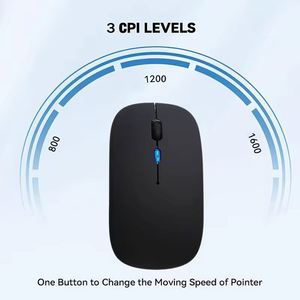 Set de Regalo Promocional para Oficina con Logotipo Personalizado, Mouse Inalámbrico 2.4G con Base en Blanco para Venta al Por Mayor - Product Image 5