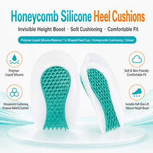 Cuscinetti in Gel <span class=keywords><strong>per</strong></span> Tallone Personalizzati in Silicone di Grado Medicale <span class=keywords><strong>per</strong></span> Fascite Plantare e Dolori al Tallone, <span class=keywords><strong>per</strong></span> <span class=keywords><strong>Uomo</strong></span> e Donna - Product Image 3
