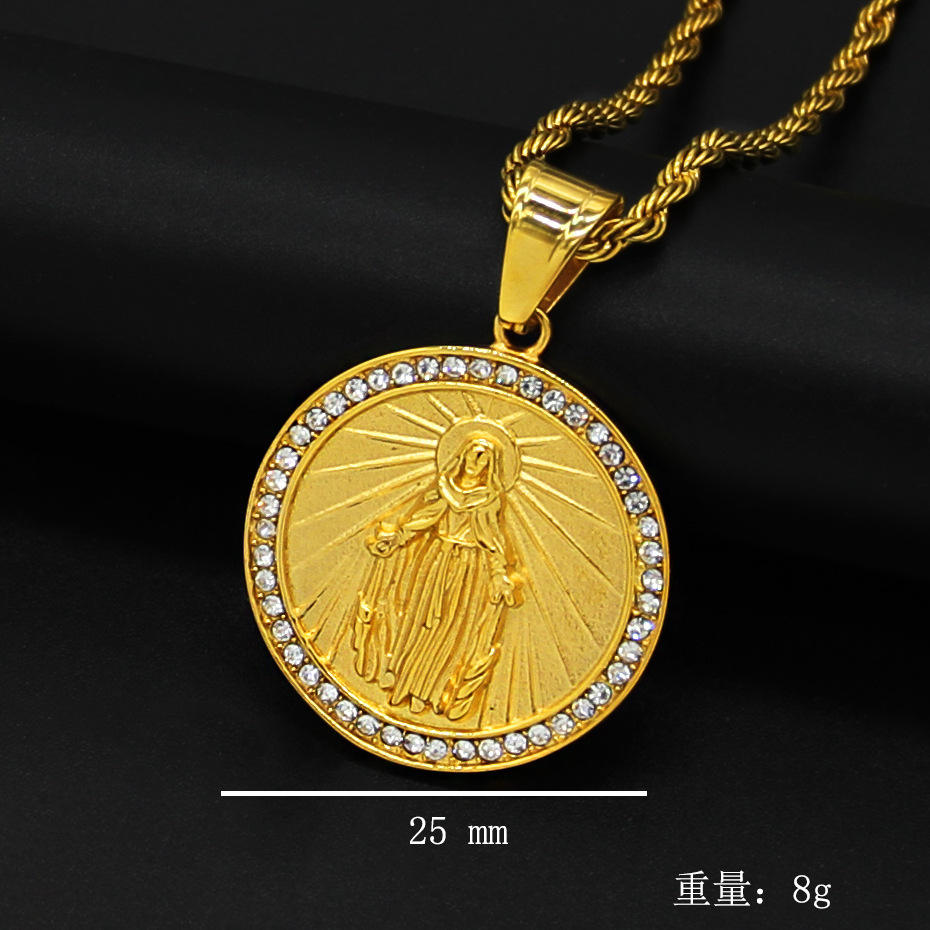 Small Gold Single Pendant Without Chain