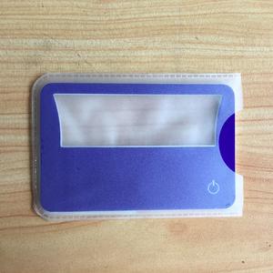 عدسة مخصصة مضيئة فريسنل بطاقة الائتمان المكبر ورقة رقيقة جدا الترويجية المحمولة جيب عدسة مكبرة مع الضوء - Product Image 6