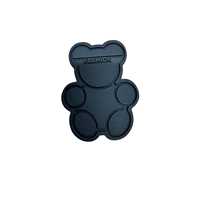 Étiquette en caoutchouc PVC souple en forme d'ours personnalisée, patch logo 3D pour vêtements d'enfants, sacs et accessoires de mode
