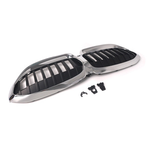 Rejilla Delantera para BMW Serie 3 G20, Una Sola Línea, Semi-Electrochapada, Plástico ABS con Clips - Product Image 3