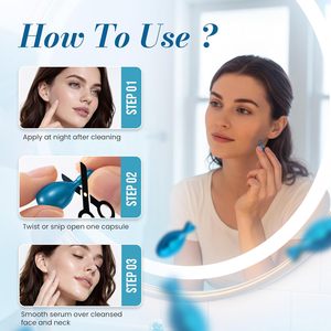 Siero Viso al Peptido di Rame Blu Sbiancante + Anti-Età ODM/OEM, Prodotti Biologici per la Cura del Viso con GHK-Cu, Acido Ialuronico e PDRN - Product Image 5