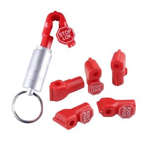 500 Uds cerraduras de gancho de clavija de plástico cerraduras de parada Rojas medidas de seguridad antirrobo para sistemas EAS - Product Image 6