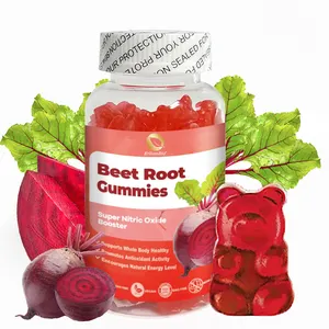 素食铁补充剂铁软糖富含维生素c B12甜菜根配樱桃水果提取物自有品牌红甜菜根软糖
