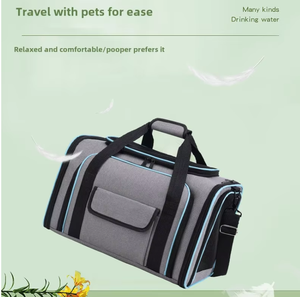 Phổ biến nhất có thể gập lại mang đi ra ngoài xách tay một Vai Con Chó Túi tàu sân bay Túi mềm bên mở rộng vật nuôi tàu sân bay Túi du lịch - Product Image 2