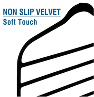 Cintre en velours à 4 niveaux multifonctionnel antidérapant pour pantalons, jeans, écharpes, pantalons, serviettes à nouer, gain de place pour le rangement des vêtements.