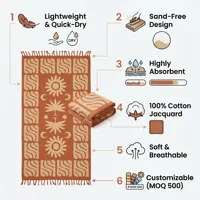 Serviette de plage turque Peshtemal 100% coton, légère, séchage rapide, tissage jacquard, sans sable, à franges, pour la plage, la piscine et les voyages