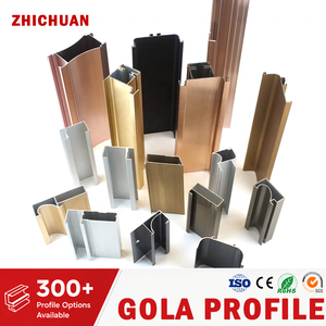 Gagang Profil Aluminium Gola untuk Lemari Pakaian Grosir, Gagang Tarik Tersembunyi Bentuk G L J, Gagang Profil Bentuk G untuk Kabinet Dapur - Product Image 1