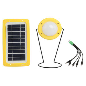 टिकाऊ पोर्टेबल लालटेन एलईडी लैंप 5in1 यूएसबी मोबाइल चार्जिंग आपातकालीन सौर लाइट किट लचीला बहु-उपयोग स्टैंड के साथ - Product Image 4