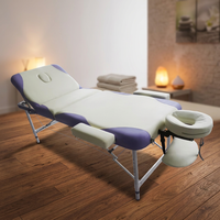 Table de Salon de Beauté Portable, Lit de Massage Facial Pliable et Réglable, Couleurs Assorties, Camillas De Masajes pour Chambre, Salle de Bain, Hôtel
