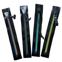 10 #   Fermeture éclair coulissante à extrémité fermée, étanche IPX8, 4,5 cm, en TPU, certifiée SGS, pour bottes, combinaisons de plongée, tentes, usage médical