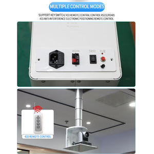 Support de plafond <span class=keywords><strong>motorisé</strong></span> télescopique réglable en hauteur pour projecteur et caméra, pour salle de conférence, 1m, 2m, 3m - Product Image 4