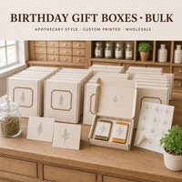 Boîte cadeau de savon en papier semence avec bande décorative et impression personnalisée style apothicaire pour anniversaire, boîte planteable en gros