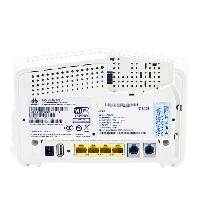 Good price HG8245C GPON/EPON ONU 4FE+WIFI bridge route XPON huawy ONT English Firmware Fiber Optic Equipment HG8245 F460 F660