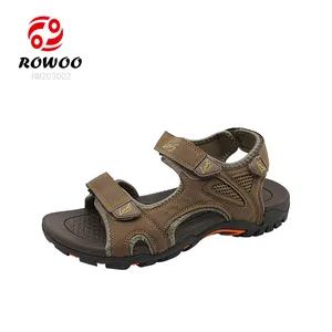 2024 New Low-Priced Wholesale Men's Summer Outdoor Sport Hiking Sandals Classic Style with Flat Design Customized Logo