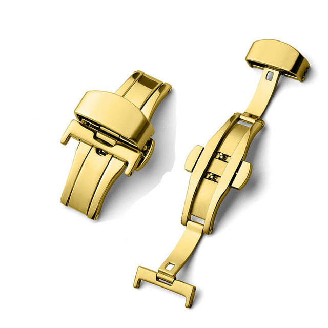 16mm 18mm 22 20mm High Quality 304 Stainless Steel Butterfly Folding Watch Replacement Clasp and Watch Buckle
