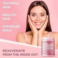 Poudre de protéines de collagène multi-sources OEM/OD avec complexe de biotine pour la santé des cheveux et de la peau des adultes, complément alimentaire pur à 98%