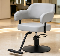Chaise de salon de coiffure hydraulique élégante, durable, facile à nettoyer et de qualité supérieure pour les services de coupe de cheveux