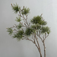 Ranting Pinus Buatan Berkualitas Tinggi L828, Cabang Pinus Palsu, Tanaman Hias Plastik, Bonsai, Dekorasi Natal, Pernikahan, dan Rumah
