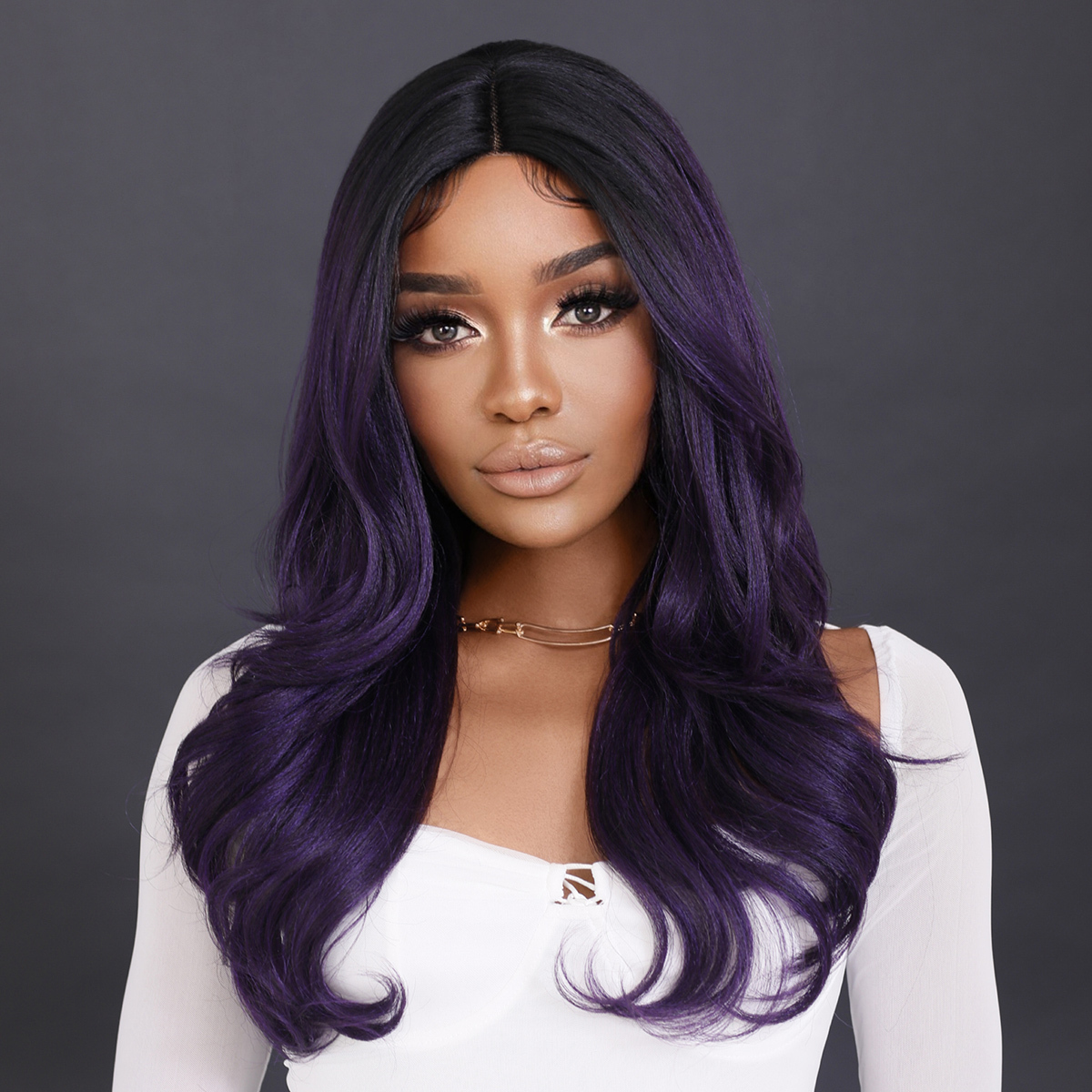 ?PURPLE ombré curly lux LaceFront Wig *NWT*?
NEW Ombre Purple Lace Frontal Wigs - Long Wavy Wigs for Women main image 3