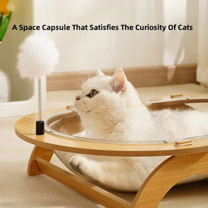 Neue hochwertige Acryl Hundes ofa Katzen Bett Tierhaus Haustier Schlaf betten Space Capsule Pet liefert - Product Image 3