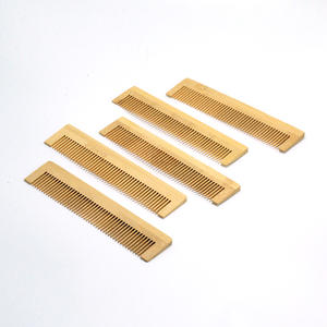 Pettine in Bambù di Alta Qualità con Logo Personalizzato, Denti Larghi Antistatici, Alla Moda per Viaggi - Product Image 1