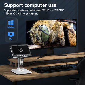 새로운 7인치 TN 스크린 1200X TV 연결 HD 사진 비디오 디스플레이 광학 디지털 전자 현미경 카메라 (휴대폰 수리용) - Product Image 3