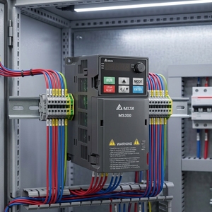 Variador de Frecuencia VFD1A6MS23ANSAA Serie MS300, 0.2kW, 220V, Trifásico, Control V/F para Motores de CA en Husillos - Product Image 1
