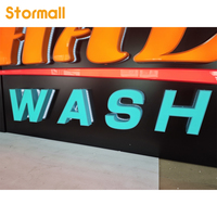 Conception de bâtiment de restaurant personnalisé lettre lumineuse à LED logo publicitaire panneau d'affichage extérieur 3D en acrylique IP67 certifié CE pour magasins