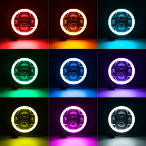 ไฟหน้า LED RGB Halo ขนาด 9 นิ้ว ยี่ห้อ ADT สำหรับรถ JL JLU และ JT Gladiator ปี 2018-2021 - Product Image 2