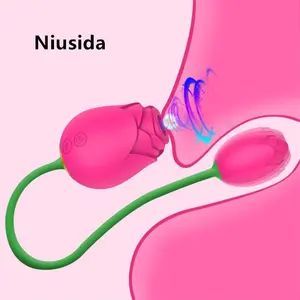Niusida英語ボックスローズバイブレーター素敵なボックスバイブレーターローズ型メーカーとローズ振動卵