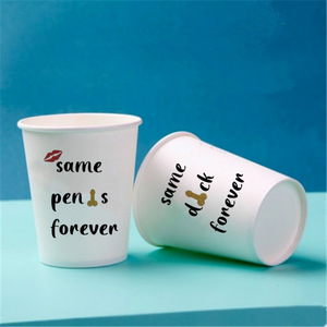 Vasos de Papel con Eslóganes Divertidos para <span class=keywords><strong>Despedida</strong></span> de <span class=keywords><strong>Soltera</strong></span>, Impresión Personalizada, Pedido al por Mayor, Recuerdos Personalizados para Regalos de Boda - Product Image 3