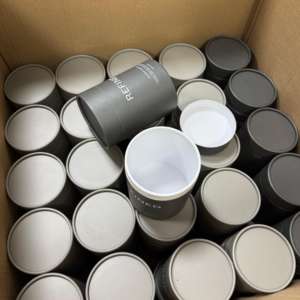 Custom Design Recyclable Food Grade Herbal Gel Capsule Kraft Cardboard Cylinder Packaging Box <b>Protein</b> <b>Powder</b> Paper Tube - Product Image 4