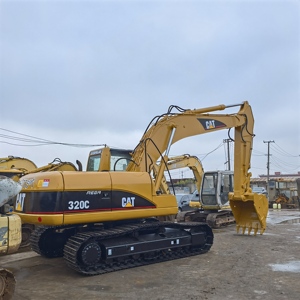 รถขุดไฮดรอลิกตีนตะขาบ Caterpillar 325C 320C มือสอง เครื่องยนต์เดิม เครื่องจักรก่อสร้างขุดดิน ขายดี - Product Image 3