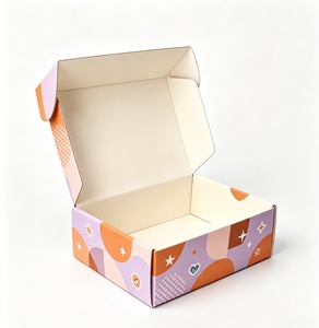 Boîte cadeau en papier personnalisée, boîte d'expédition en carton ondulé, emballage pour soins de la peau, emballage pour vêtements, emballage pour maquillage - Product Image 2