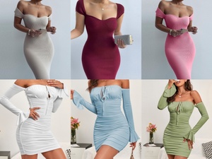 ชุดเดรสสตรีราคาถูกแบรนด์ชุดเดรสสตรีเสื้อยืดมีหลากหลายรุ่น - Product Image 5