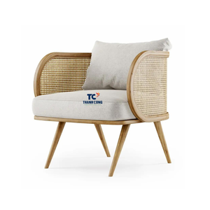 Silla de salón de ratán de madera, sillón de mimbre hecho en Vietnam, RF04 - Product Image 2