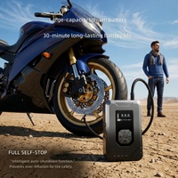 Compresseur d'air portable électrique compact pour voiture avec éclairage et affichage numérique, facile à utiliser, ajustement universel pour OLIVER