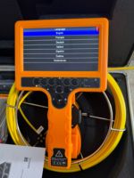 Sonde 14MM 512Hz Caméra de plomberie d'inspection de vidange d'égout sous-marin avec câble de tige de poussée de 30m Moniteur de 7 pouces