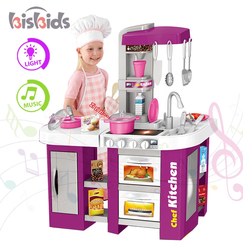 Многофункциональная электрическая Роскошная игрушка для ролевых игр, кухонный стол для приготовления пищи, набор игрушек для детей