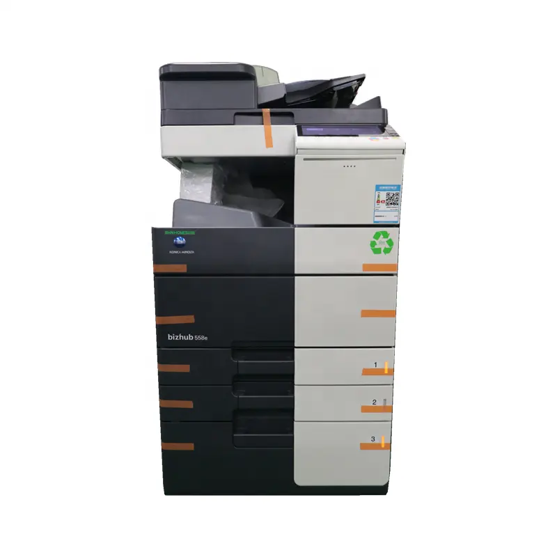 Usado copiadoras tudo em uma impressora scanner copiadora escritório impressora monocromática máquina para konica minolta bizhub 558e