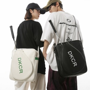 Outdoor Sports <b>Bag</b> Crossbody <b>Tote</b> PU Material Pickleball Paddel Students Shoulder Tennis Badminton Racket <b>Bag</b> - Product Image 2