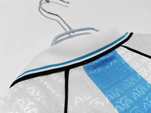 Vente en gros de t-shirts personnalisés de haute qualité 100% polyester à manches courtes, séchage rapide, respirants, antibactériens, col en V, été, rétro 1986 96 97 - Product Image 3