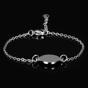 Bracelets d'<span class=keywords><strong>amitié</strong></span> en acier inoxydable à la vente chaude, gravables, avec pendentif personnalisé, plaqués or - Product Image 4